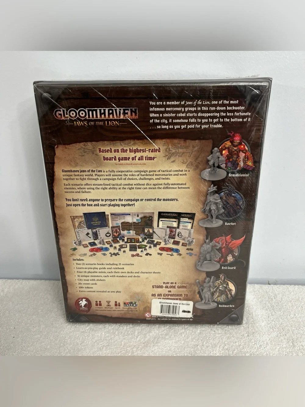 GLOOMHAVEN: Jaws of The Lion Cooperative Fantasy Board Game by Cephalofair NEW